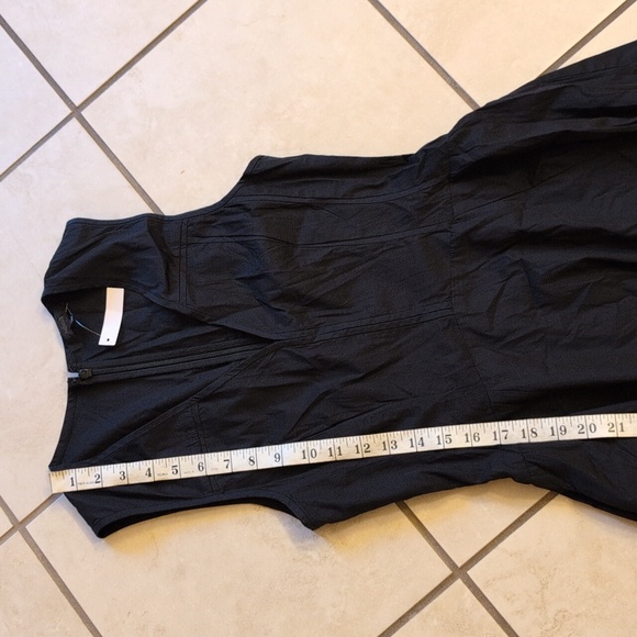 NWT Madewell Yana Dress V-Neck Circle Midi Jet Black Size 0 - Picture 10 of 16